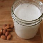 Home made almond milk for health